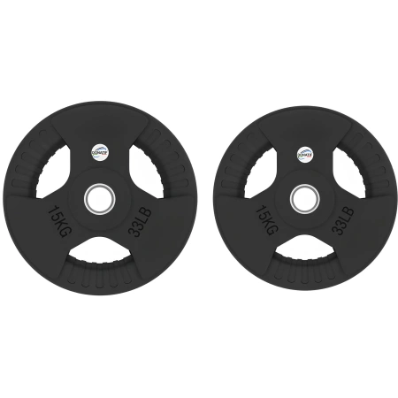 Disco de goma de 15 kg - Agujero de 50 mm - Set - AMAZON