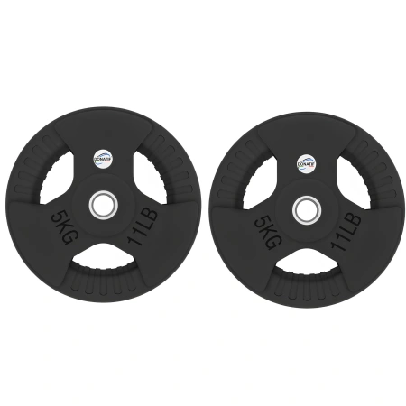 5 Kg Rubberized Disc - Hole 28 mm - Set - AMAZON