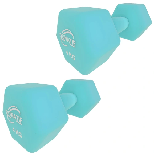 Mancuernas de vinilo de 4 kg - Juego - AMAZON