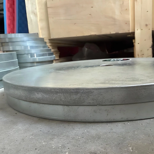 Kit de barra, mancuernas y 135 kg de placas de peso | Segunda Mano - Espesor del disco visual