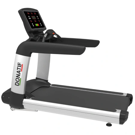 Tapis de course avec moniteur 20 Km/h - TR164A | Professionnel - Vue latérale gauche