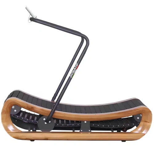 Curved wooden treadmill - TRC40 | Professional - Side View