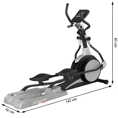 Vélo elliptique avec volant d’inertie magnétique ET10 | Professionnels - Mesures