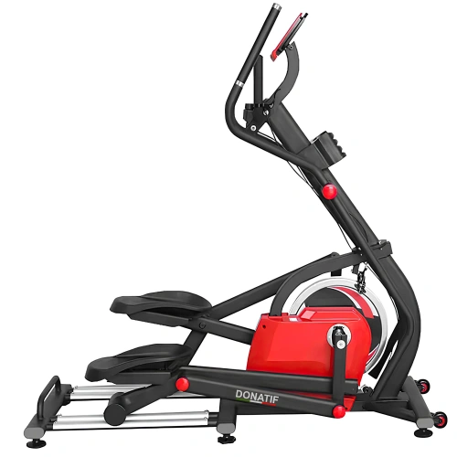 Ellittica Magnetica Rossa con Monitor - ET40 | Professionale - Visuale di Lato