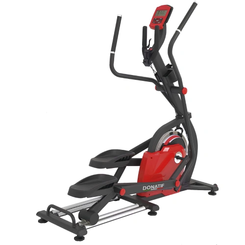 Elliptique magnétique rouge avec moniteur - ET40 | Professionnel - Perspective diagonale vers la droite
