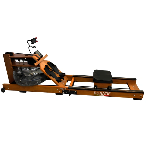 White Wax Wood Water Rowing Machine VG15 | Professional - Right Side View