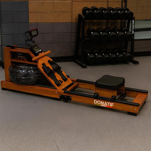 Water Rowing Machine - White Wax Wood - VG15 Professional - Use