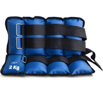 Pair of Anklets - 2 Kg Wrist Pads | Velcro Weights - Full View