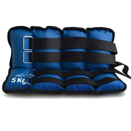 Un par de tobilleras - muñequeras de 5 kg | Velcro Weights - Vista completa