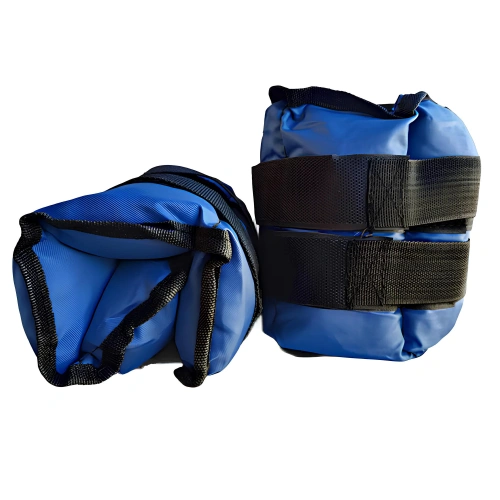 Paire de bracelets de cheville - 2 kg de coussinets de poignet | Poids avec du velcro - Vue rapprochée
