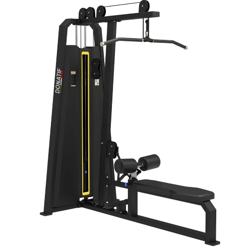 Lat-Maschine & Rückzug - FMT | Aufrüstbarer Gewichtsstapel – Rechtsansicht