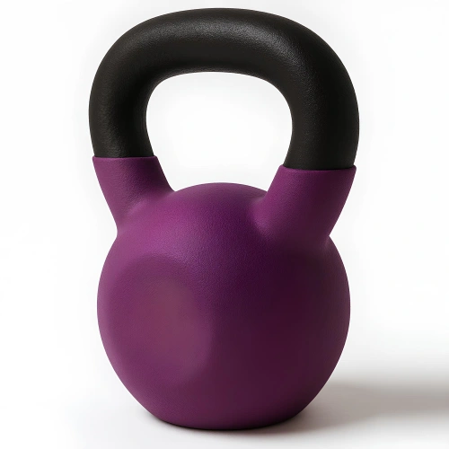 4 kg neopren beschichtete Kettlebell – Funktionale Übungen – Nahaufnahme von der Seite des Produkts