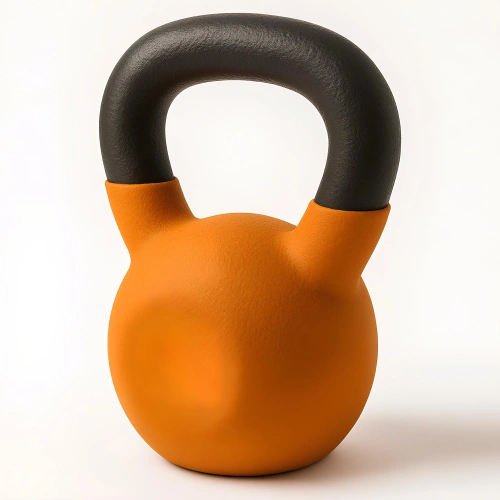 Pesa rusa recubierta de neopreno de 6 kg - Ejercicios funcionales - Vista lateral de cerca del producto