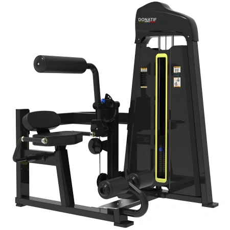 Waist and Abdomen Machine - FMT | Weight stack included - right side view