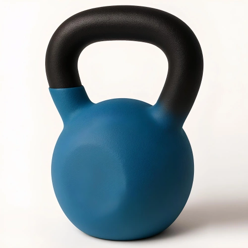 Kettlebell enrobé de néoprène de 12 kg - Exercices fonctionnels - Vue rapprochée du produit