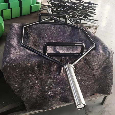 Olympic Hexagonal Barbell - 50 mm | Max Load 400 Kg - Full View from the Front