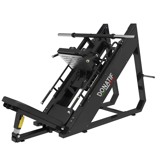 Geneigte Beinpresse | Hack Squat | Combo | Berufliche | Turnhalle – Linke Ansicht