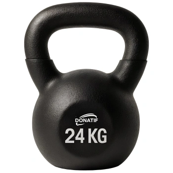 24 Kg Neoprene Coated Kettlebell - Functional Exercises - Full Product View