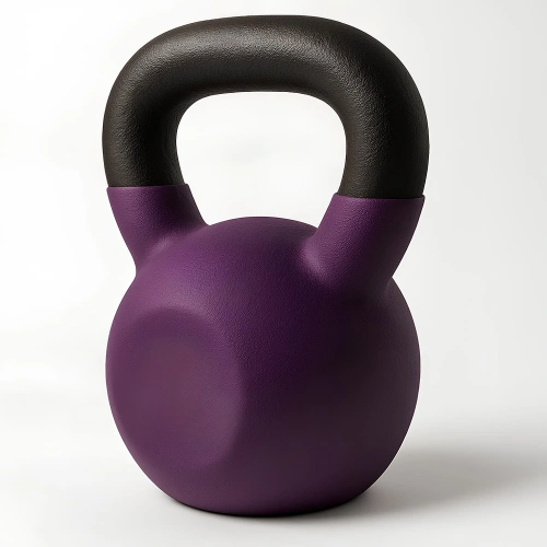 28 kg neopren beschichtete Kettlebell – Funktionale Übungen – Nahaufnahme von der Seite des Produkts