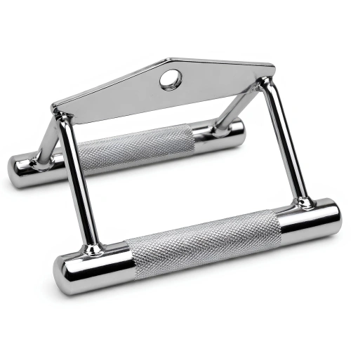 Narrow Bar for Steel Lat Machine and Pulley - Gym - Full View