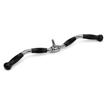 Knurled Steel Angled Bar - Gym - Full View