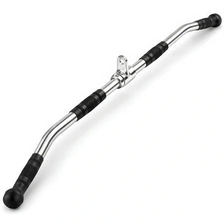 Manche de guidon courbé pour machine à lat - Salle de sport - Poignée à vue réelle