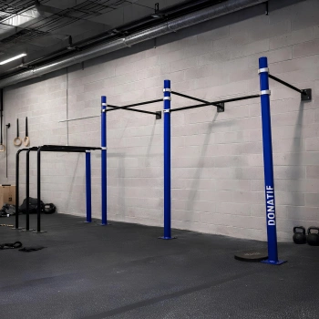 Wall Calisthenics Rig with Parallel Bars - D100 Pro | Street Workout | Gym - Full view of equipment 2