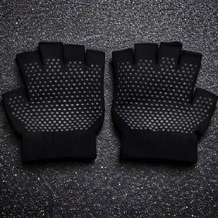 Guantes de culturismo - Fitness | Halterofilia - Vista completa con suelo de gimnasio