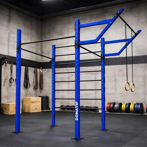 Käfig-Calisthenics-Rig mit Rückenlehne und Ringen C3 - D80 - Verwendung