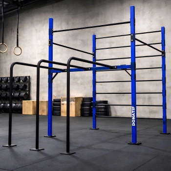 Calisthenics Structure with Backrest and Parallel Bars - D60 | Multifunction - Gym - Full view of equipment 2