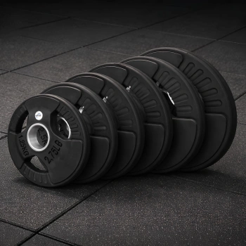 Rubber Disc Set with Handles - 2000 Kg | Professional - Front View 2
