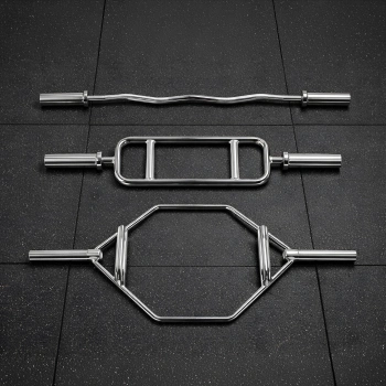 Olympic Barbell Set | Ez - Curved | Triceps Bar | Hex Trap Bar | Gym - Full View 2