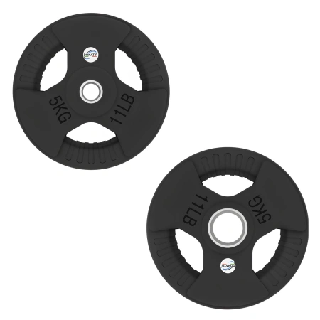 Set Dischi Gommati con Maniglie - 250 Kg | Professionali