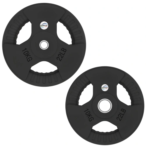 Gummischeiben-Set mit Griffen – 500 kg | Profi – 10 kg