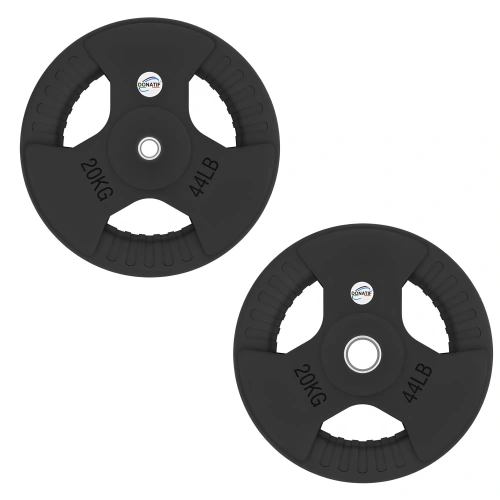 Gummischeibenset mit Griffen – 1000 kg | Profi – 20 kg