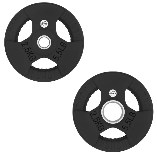 Gummischeibenset mit Griffen – 1000 kg | Profi – 2,5 kg