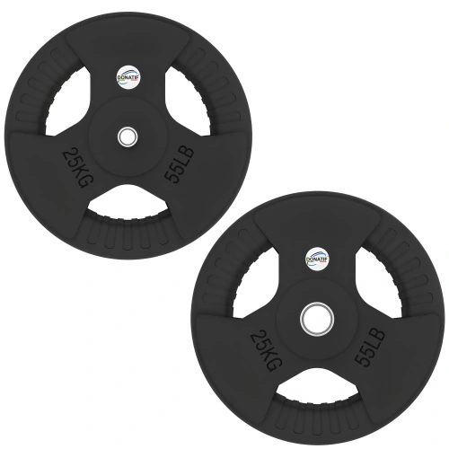 Gummischeibenset mit Griffen – 2000 kg | Profi – 25 kg