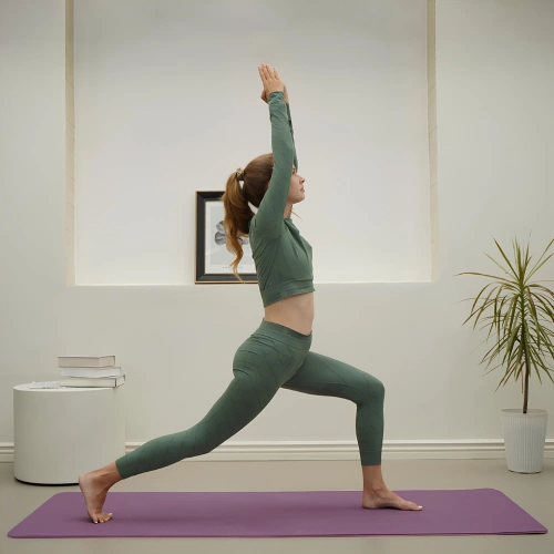 Alfombrilla de yoga y pilates - Colchoneta antideslizante de gimnasia - Ejercicio visual