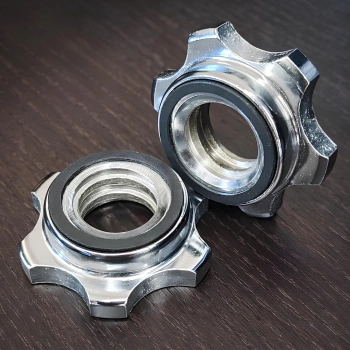 Pair of Screw Disc Holders - 25 mm | Threaded Closure - Front View 2