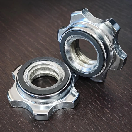 Par de portadiscos de rosca - 25 mm | Cierre roscado - Vista frontal