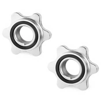 Pair of Screw Disc Holders - 28 mm | Threaded Closure - Front View
