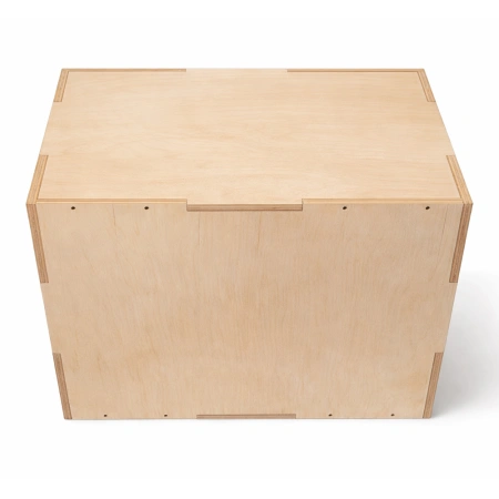 Plyo Wooden Jump Box - 75x60x50 cm | Gym Workout - Back View