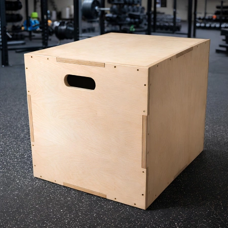 Plyo Wooden Jump Box - 75x60x50 cm | Gym Workout - Gym View