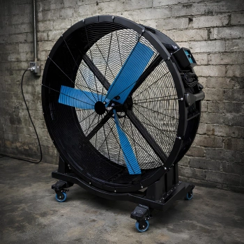 Variable Speed Electric Industrial Fan - Full View 2