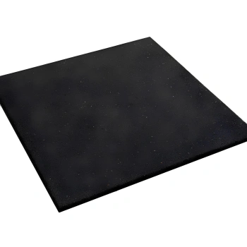 Sol caoutchouté - 1x1 mt - 1,5 cm | Antidérapant à grain fin - vue complète