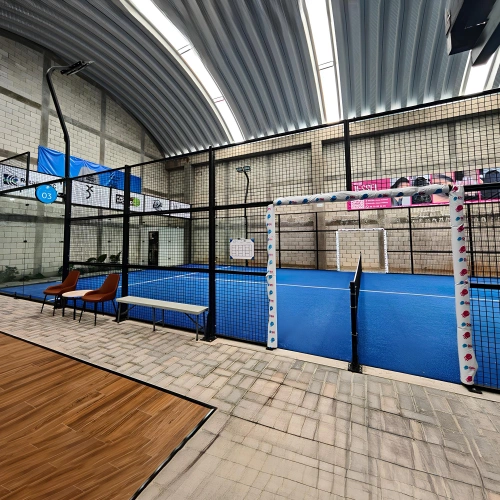 Campo da Padel Panoramico - CP5 | Professionale - Visuale Campo Padel Pali Luce
