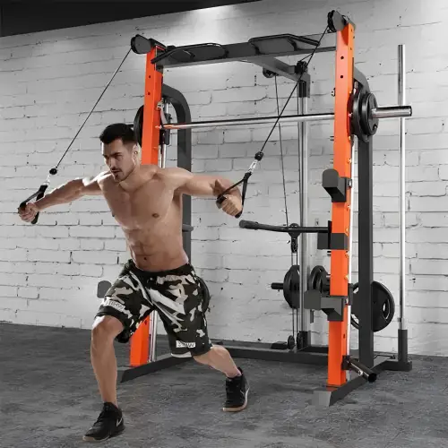 Multifunction Rack with Crossed Cables - Used - Visual Exercise Pulley