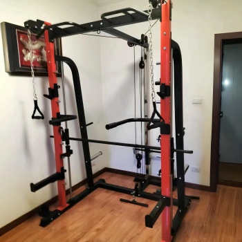 Rack con cables cruzados - Multipower - Máquina de carga - Polea | Gimnasio - Instalación con vista completa 2