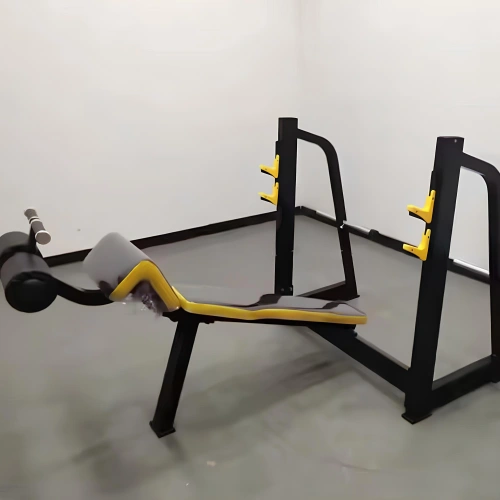Flat Bench with Barbell Supports | Powerlifting