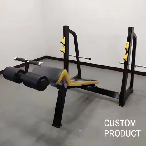 Flat Bench with Barbell Supports | Powerlifting